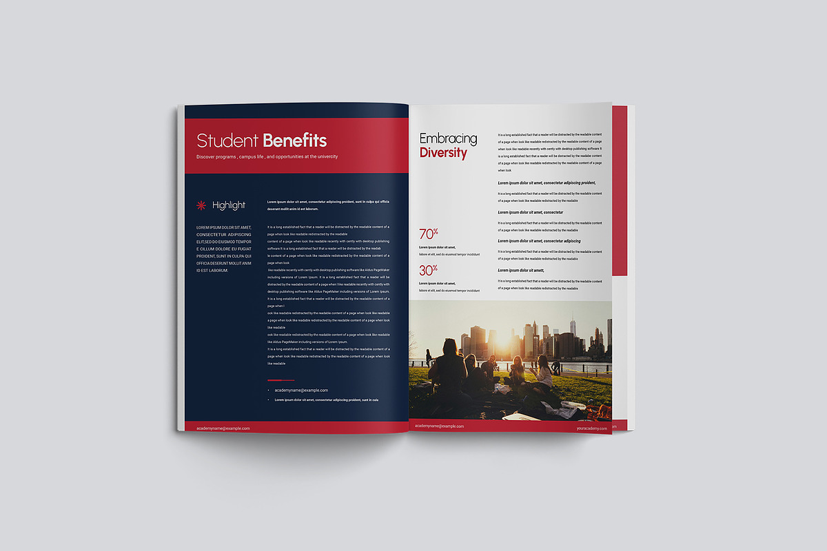 Project School Handbook Template, a Brochure Template by TMint Play (Photo 8 of 8)