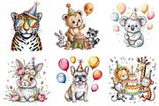 happy birthday animal sublimation, an Illustration by Milano Creative (Thumbnail 3 of 3)