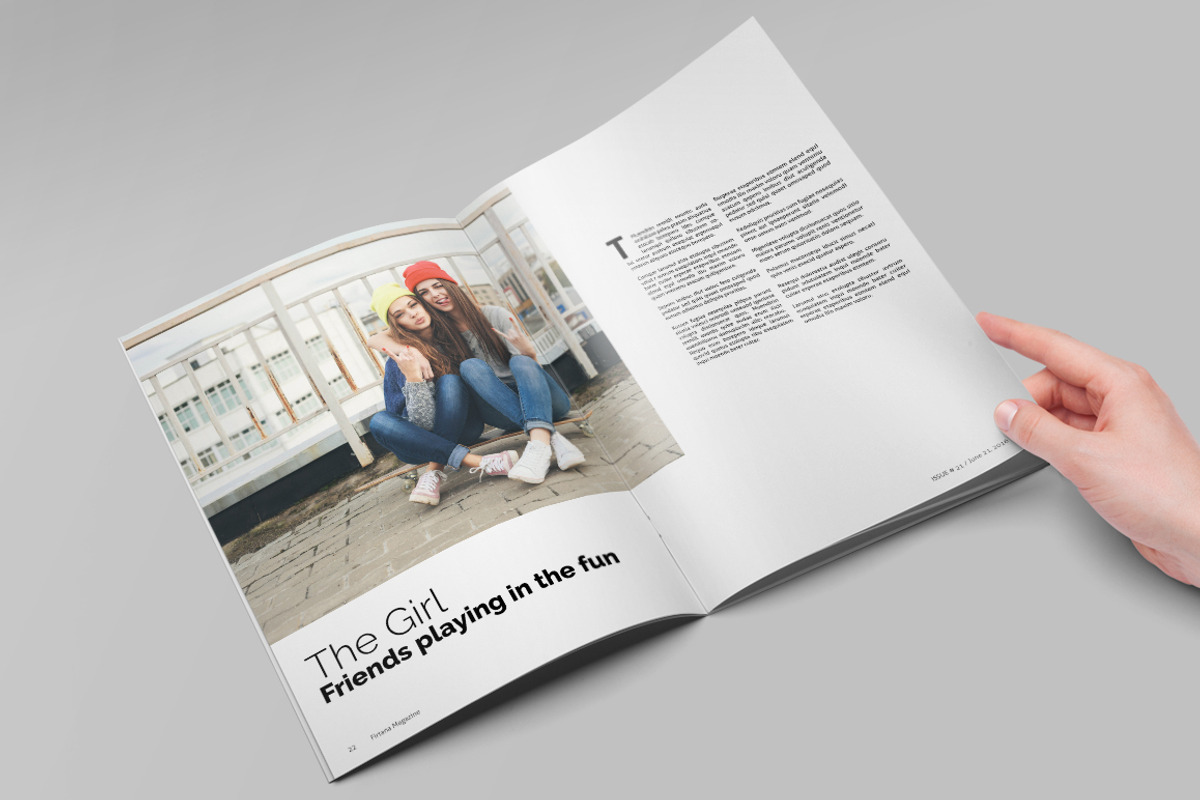 A4 Minimal Magazine, a Magazine Template by Firtana (Photo 3 of 12)