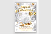 White Merry Christmas Flyer, a Flyer Template by Creative  designer (Thumbnail 2 of 4)