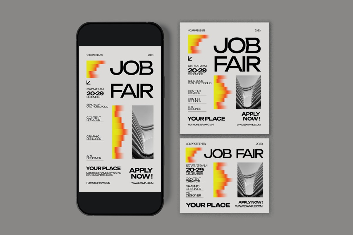Job Fair Flyer preview 3