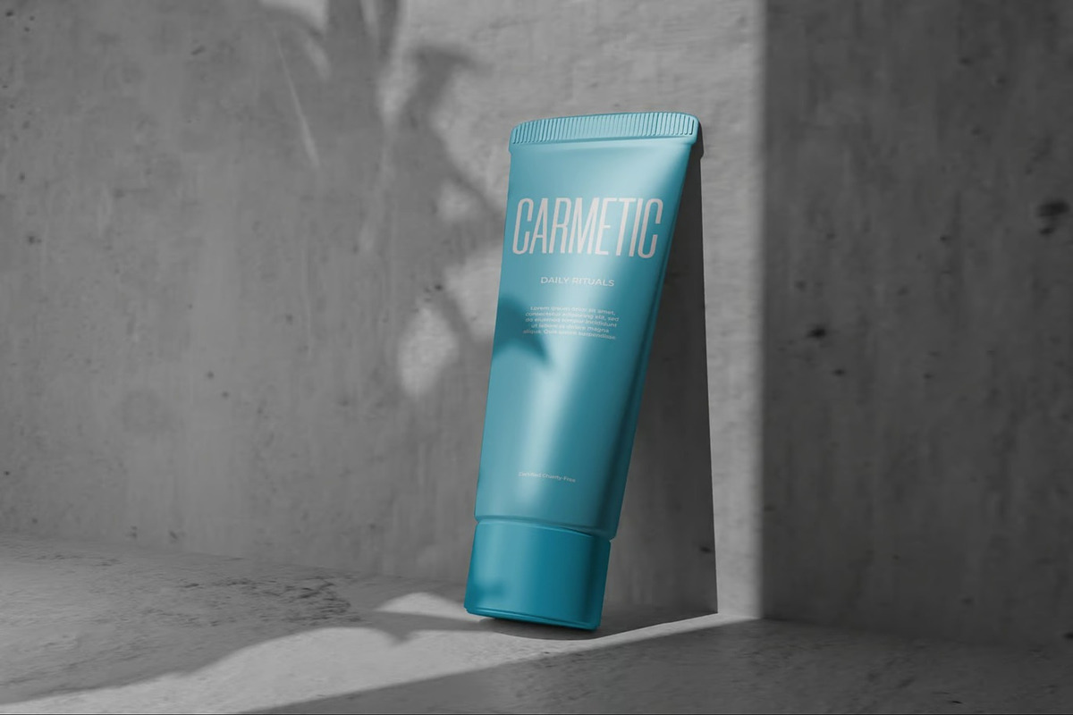 Cream Tube Mockup, a Packaging Mockup by Se٧enStudio (Photo 2 of 2)