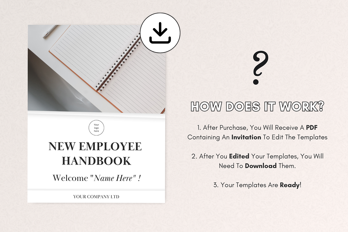 Small Business Employee Handbook, a Branding & Logo Template by PittaFinePrint (Photo 5 of 7)