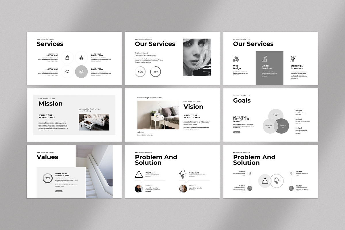 Minml Presentation Template, a Presentation Template by evgenystudio (Photo 13 of 28)