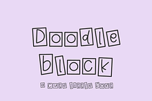 Doodleblock Display Font