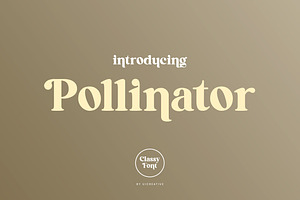 Pollinator Display Serif Font, a Serif Font by UICreative