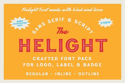 Helight - Crafted Font, a Sans Serif Font by Edignwn Type