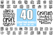 Crafting SVG Bundle 40 Designs, an Illustration by ZoomkSVG (Thumbnail 1 of 7)
