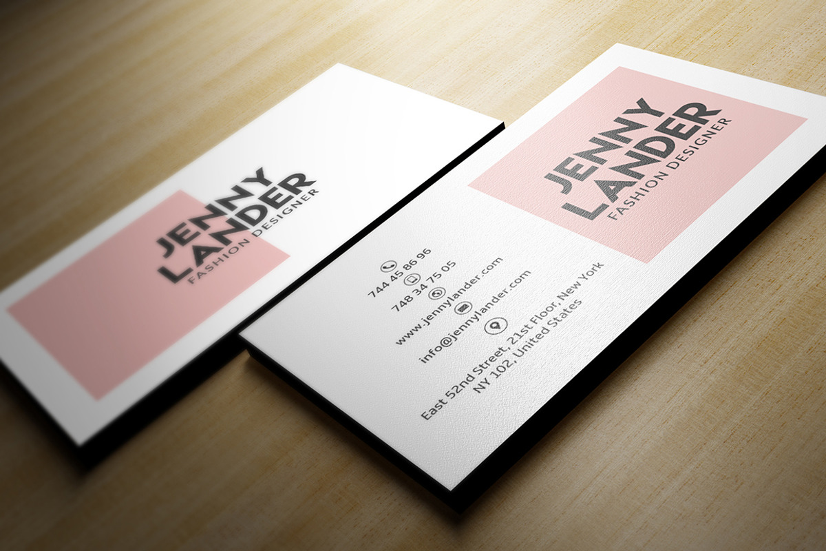 Minimal Pink Business Card, a Business Card Template by Marvel (Photo 3 of 5)
