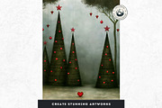 Surreal Moody Christmas Backdrops, a Background Graphic by ThatsDesignArt (Thumbnail 6 of 15)