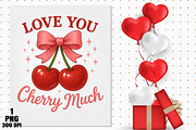 Love you cherry much PNG, an Illustration by Daily.Designs (Thumbnail 4 of 5)
