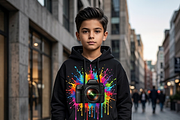 Rainbow Camera Paint Splash, a Shirt Mockup by Vector Stall (Thumbnail 5 of 14)