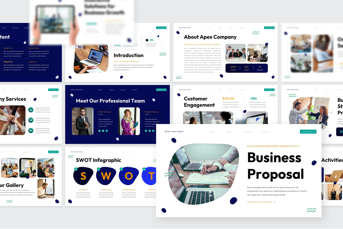 Business Proposal Presentation, a Presentation Template by SquidPixey (Photo 3 of 6)