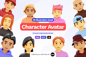 3D Character Avatar Illustration