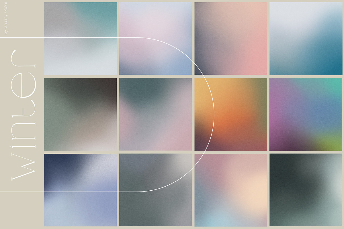 Retro Grainy & Soft Gradient, a Texture Graphic by January Bloom (Photo 11 of 12)
