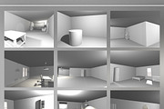 White Interiors Backgrounds Set, an Object Graphic by Backgrounds Store (Thumbnail 2 of 4)