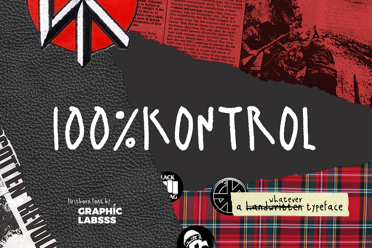 100% Kontrol - Handwritten Font