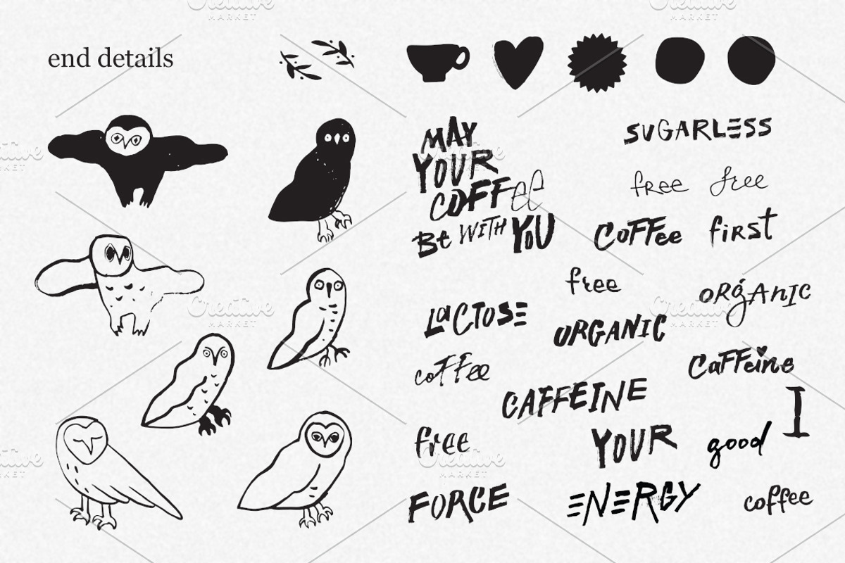7 Crazy Doodle Owls, a Food Illustration by bartamarabara (Photo 3 of 4)