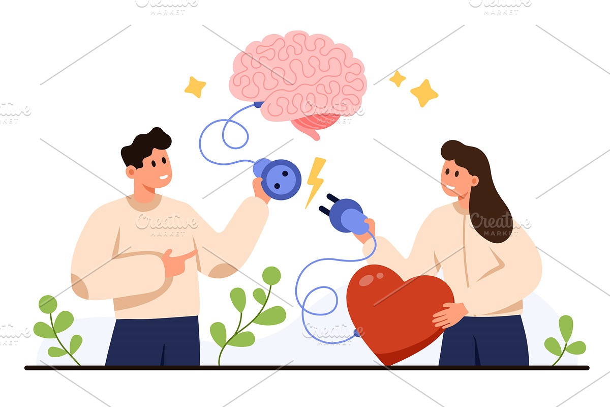 Emotional Intelligence Brain and, an Education Illustration by Flashvector