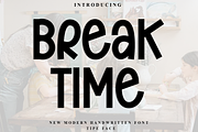 Break Time, a Script Font by InermediaSTUDIO (Thumbnail 1 of 8)