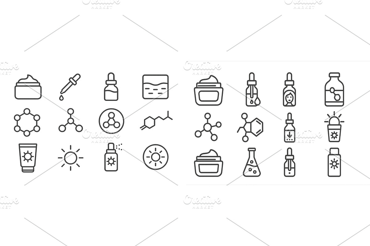 Illustrations of skincare and beauty, an Object Illustration by ZinetroN