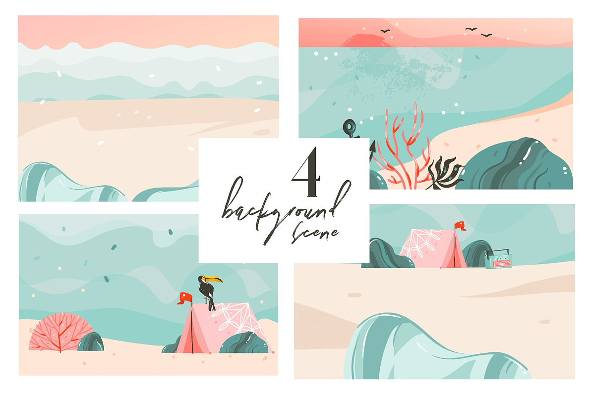 On The Beach, an Animal Illustration by Anastasy_helter (Photo 5 of 11)