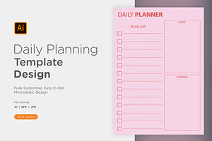 Daily Planner Sheet Design -50