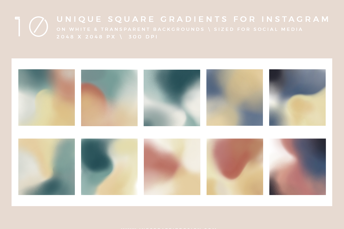 Muted Gradients Texture Collection, a Texture Graphic by Ines Beatriz (Photo 9 of 10)
