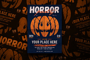 Modern Halloween Horror Party Flyer