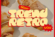 Trendretro - 80s & 90s Display Font, a Sans Serif Font by CreativeFolks (Thumbnail 9 of 9)