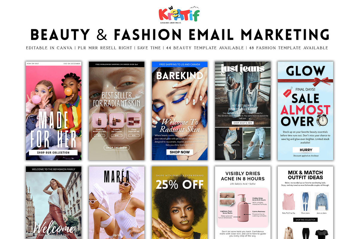 Beauty & Fashion Email Newsletter