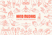 Hand Mudras Yoga Vector set, a Healthcare Illustration by Allaxel Studio (Thumbnail 1 of 5)