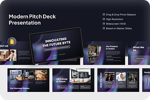 Modern Pitch Deck GoogleSlide, a Presentation Template by Annora Studio