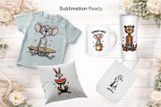 Quirky Summer Animals PNG, an Illustration by Artnoy (Thumbnail 5 of 8)