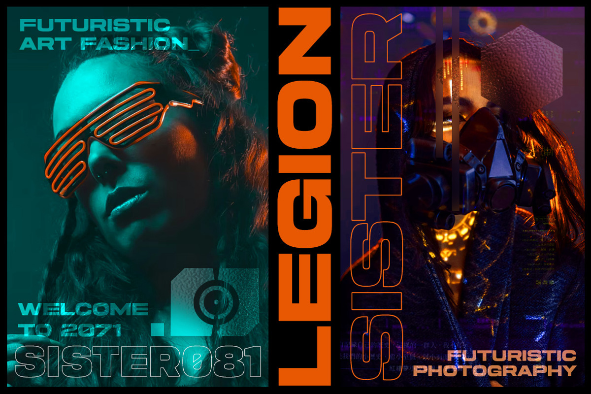 Cyberion - Futuristic Tech Font, a Font by Letterhend Studio (Photo 2 of 9)
