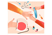 Manicure, nail care, a Work Illustration by Good Studio (Thumbnail 2 of 2)
