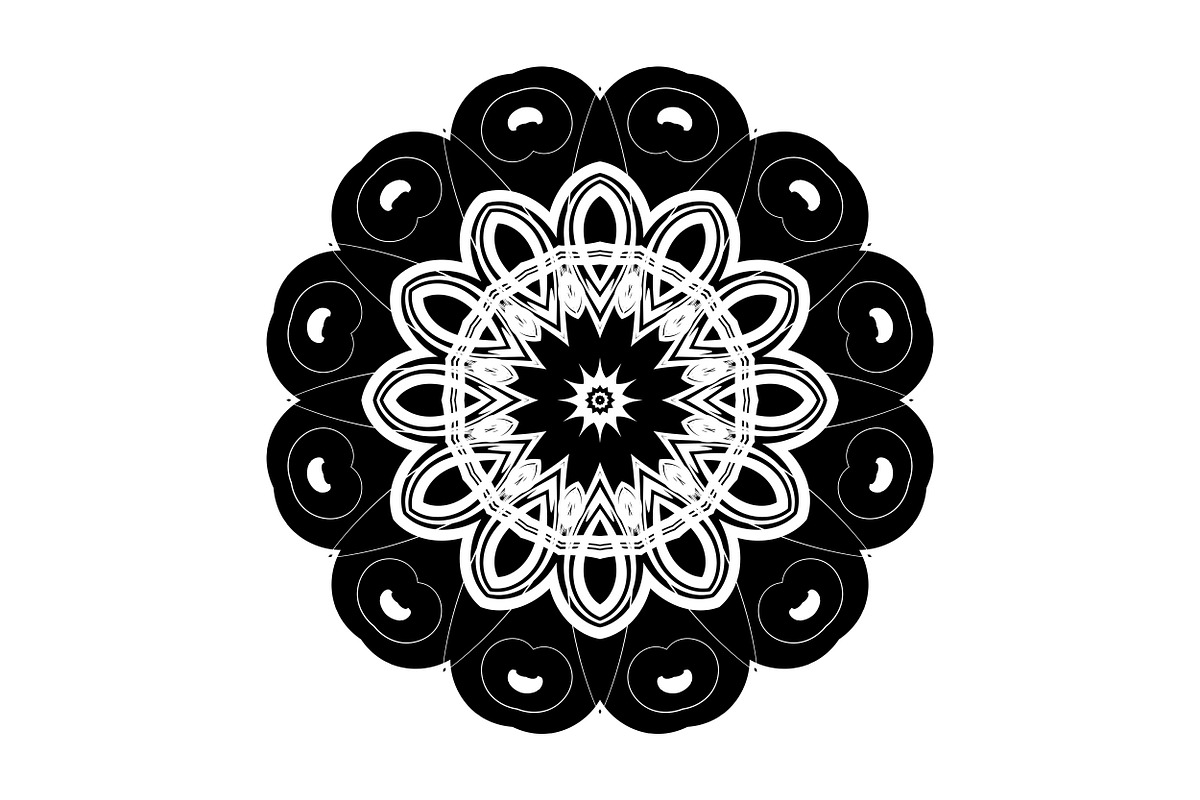Elegant Mandala Line Art Collection, a Decorative Illustration by NJ Himel (Photo 26 of 101)