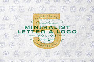 5 Minimalist Letter A Logo Vol 03, a Branding & Logo Template by Morand Union