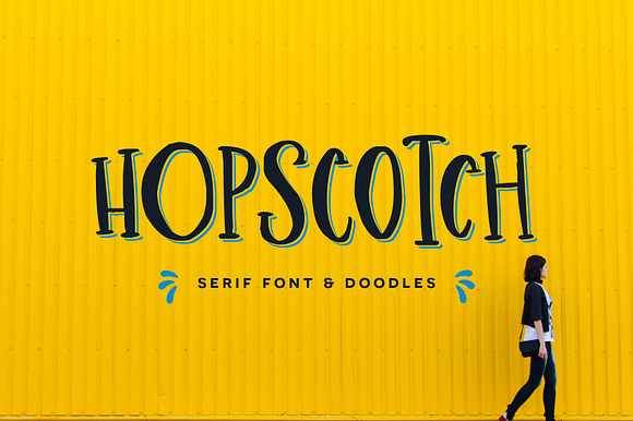 Hopscotch Font + Doodles preview 8