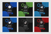 Social media template glassmorphism, a Social Media Template by My Mockup (Thumbnail 2 of 3)