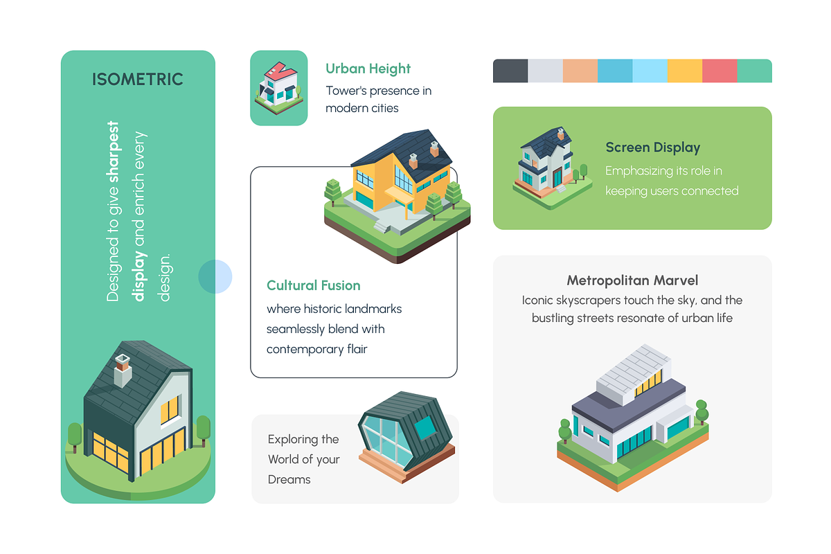 House Isometric Icons, a Duotone Icon by Vectors Market (Photo 4 of 12)