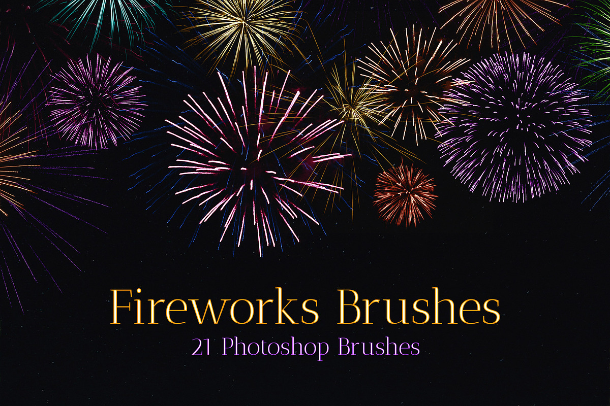 Fireworks Stamps Photoshop Brushes, a Brush Add-On by Andrew Skoch Design (Photo 1 of 2)