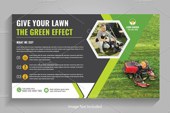 Garden Lawn care Service Banner preview 2
