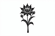 Modern Black Flower Design, an Illustration by jahid234 (Thumbnail 10 of 21)