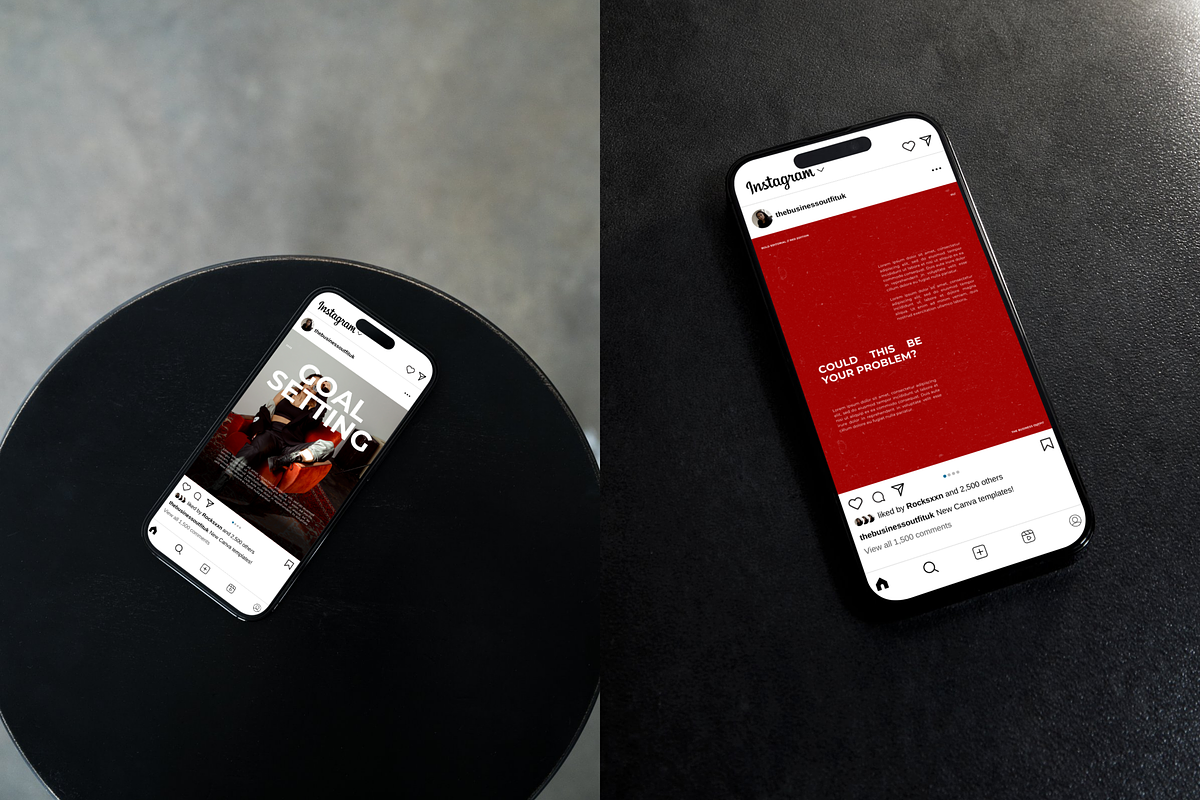 CANVA Bold Editorial Instagram Posts, a Social Media Template by thebusinessoutfit (Photo 11 of 19)