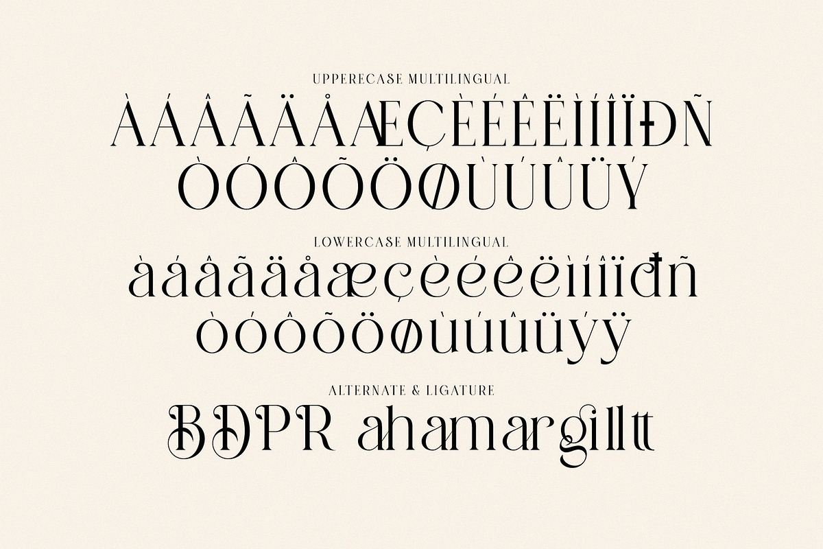 Belgia Elegant Ligature Serif, a Serif Font by Alfinart (Photo 8 of 8)