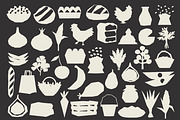 Market Cutouts: 130 Textured Shapes, a Food Illustration by Veyla (Thumbnail 4 of 15)