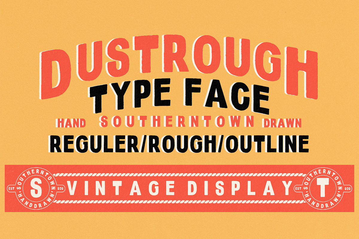 Dustrough - Typeface, a Sans Serif Font by Southerntown (Photo 1 of 4)