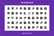 Marketing online icons, an Outline Icon by Wencory (Thumbnail 1 of 2)
