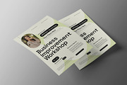 Beige Green Business Workshop Flyer, a Flyer Template by Neermana (Thumbnail 2 of 4)